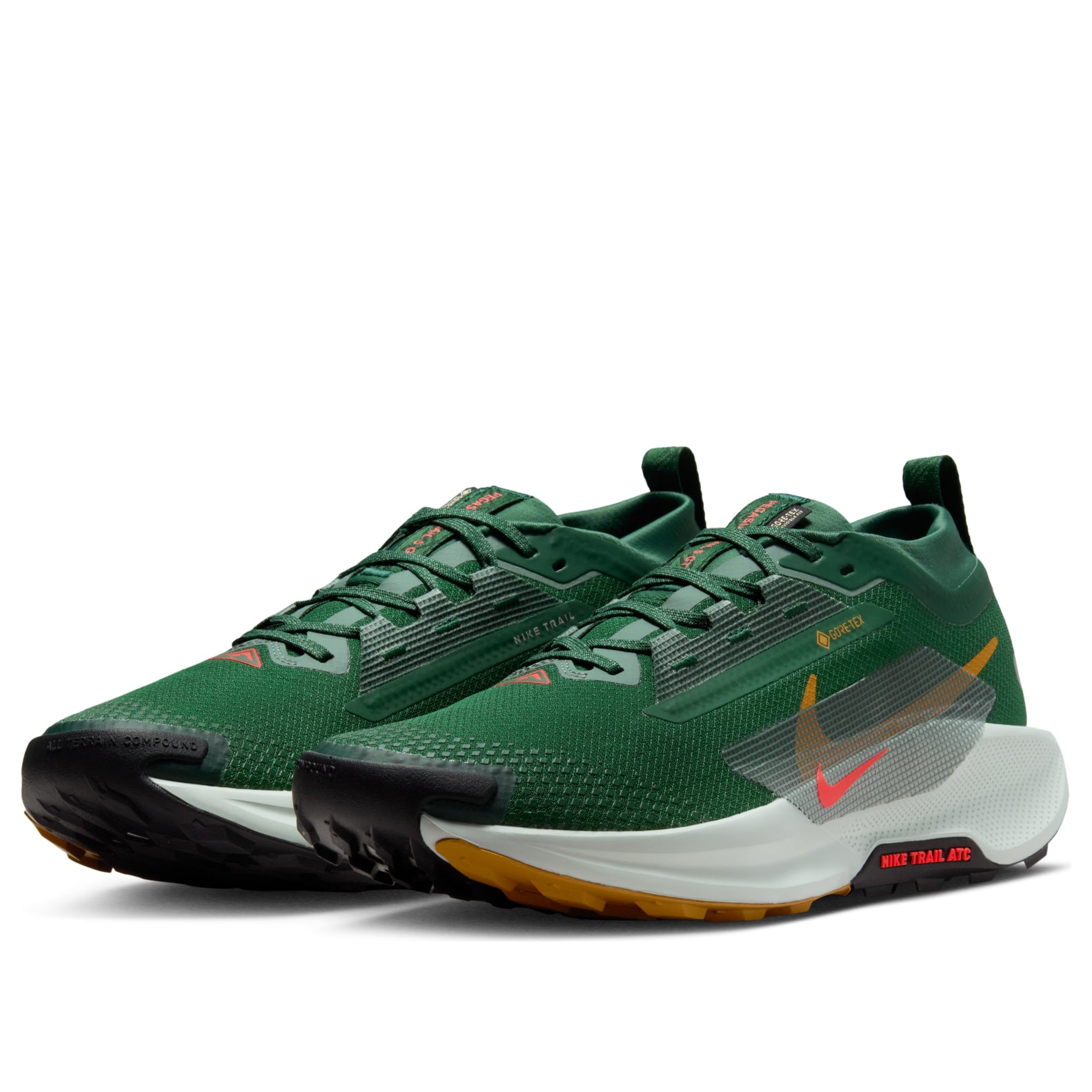 Purchase Nike React Pegasus Trail 5 Gore-Tex Verde Arcilla Ocre Desierto Carmesí Brillante FQ0908-301
