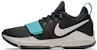 Nike PG 1 Hitam Aqua Percikan Dakwat Hijau Versi 'Hitam Tulang Aqua' 878628-002
