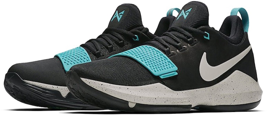 Nike PG 1 Black Aqua Splash Ink Green Version 'Black Light Bone Light Aqua' 878628-002 Lookbook Nike PG 1 Black Aqua Splash Ink Green Version 'Black Light Bone Light Aqua' 878628-002