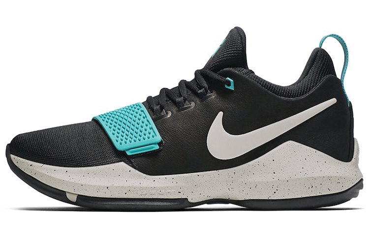 Nike PG 1 Black Aqua Splash Ink Green Version 'Black Light Bone Light Aqua' 878628-002
