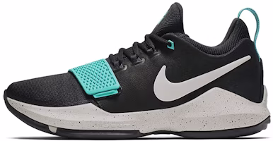 Nike PG 1 Black Aqua Splash Ink Green Version 'Black Light Bone Light Aqua' 878628-002 Nike PG 1 Black Aqua Splash Ink Green Version 'Black Light Bone Light Aqua' 878628-002