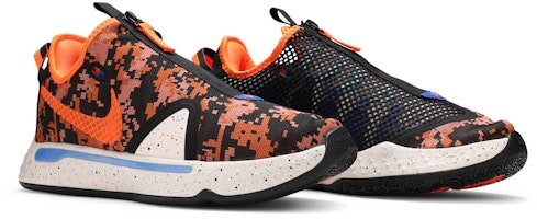 Nike PG 4 泡椒 保羅喬治4 拼色 低筒 實戰籃球鞋 男女同款 黑橙 國外版 Cheap Nike PG 4 泡椒 保羅喬治4 拼色 低筒 實戰籃球鞋 男女同款 黑橙 國外版