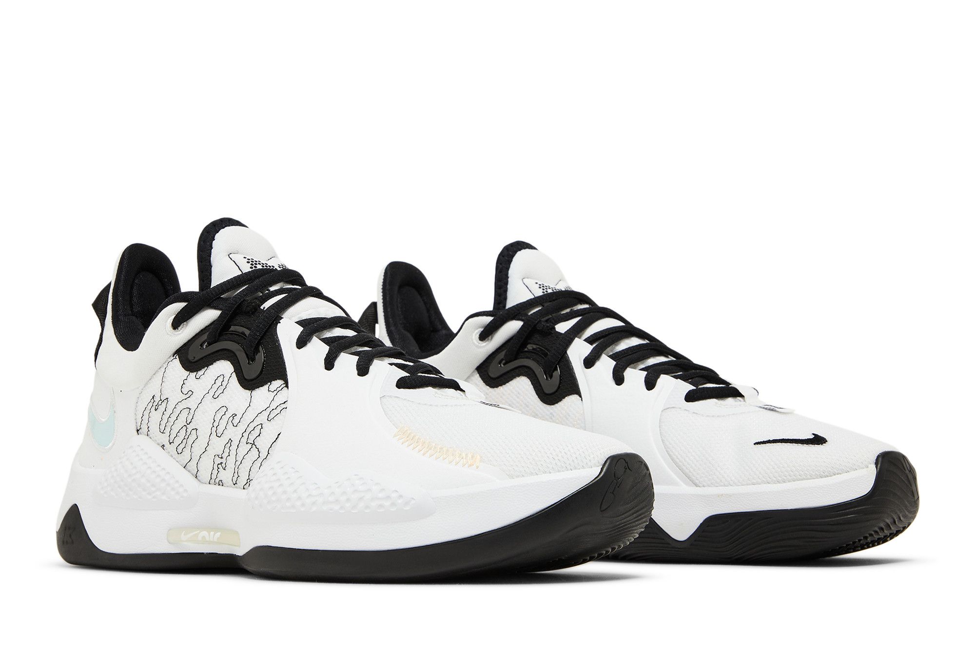 Cheap Nike PG 5 EP ''Wit Zwart'' CW3146-100