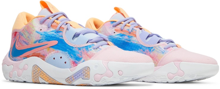 Nike PG 6 'Painted Swoosh' Sepatu Basket DO9824-100/DO9823-100 Cheap Nike PG 6 'Painted Swoosh' Sepatu Basket DO9824-100/DO9823-100