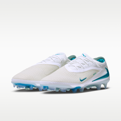 Shop Nike Phantom 6 Low Elite FG 足球鞋 白色／白色／灰仙人掌綠 HJ2146-100