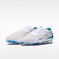 Shop Nike Phantom 6 Low Elite FG 足球鞋 白色/白色/灰仙人掌綠 HJ2146-100