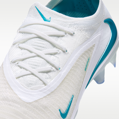 Sizing Nike Phantom 6 Low Elite FG 足球鞋 白色／白色／灰仙人掌綠 HJ2146-100