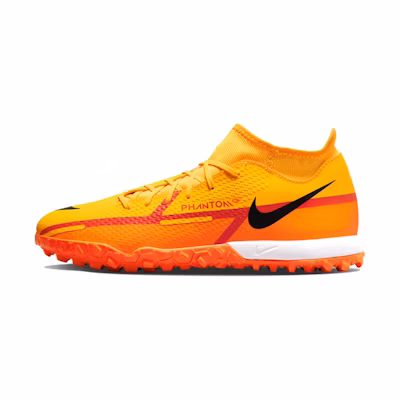 Nike Phantom GT2 Academy DF TF Turf Soccer Shoes Orange/Black
