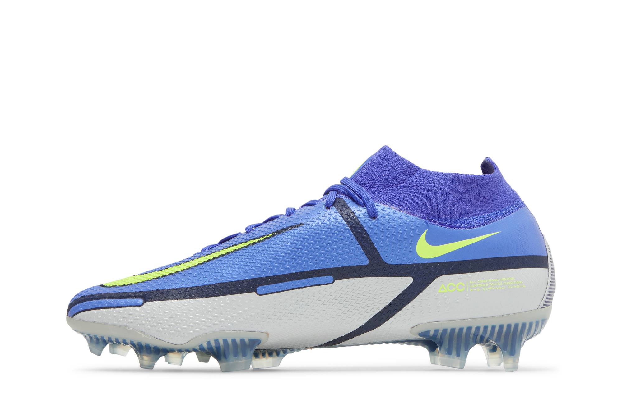 Lookbook Nike Phantom GT2 高階 DF FG 硬質場地 低筒足球鞋 藍灰色