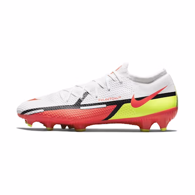 Nike Phantom GT2 Pro FG Soccer Shoes White/Orange