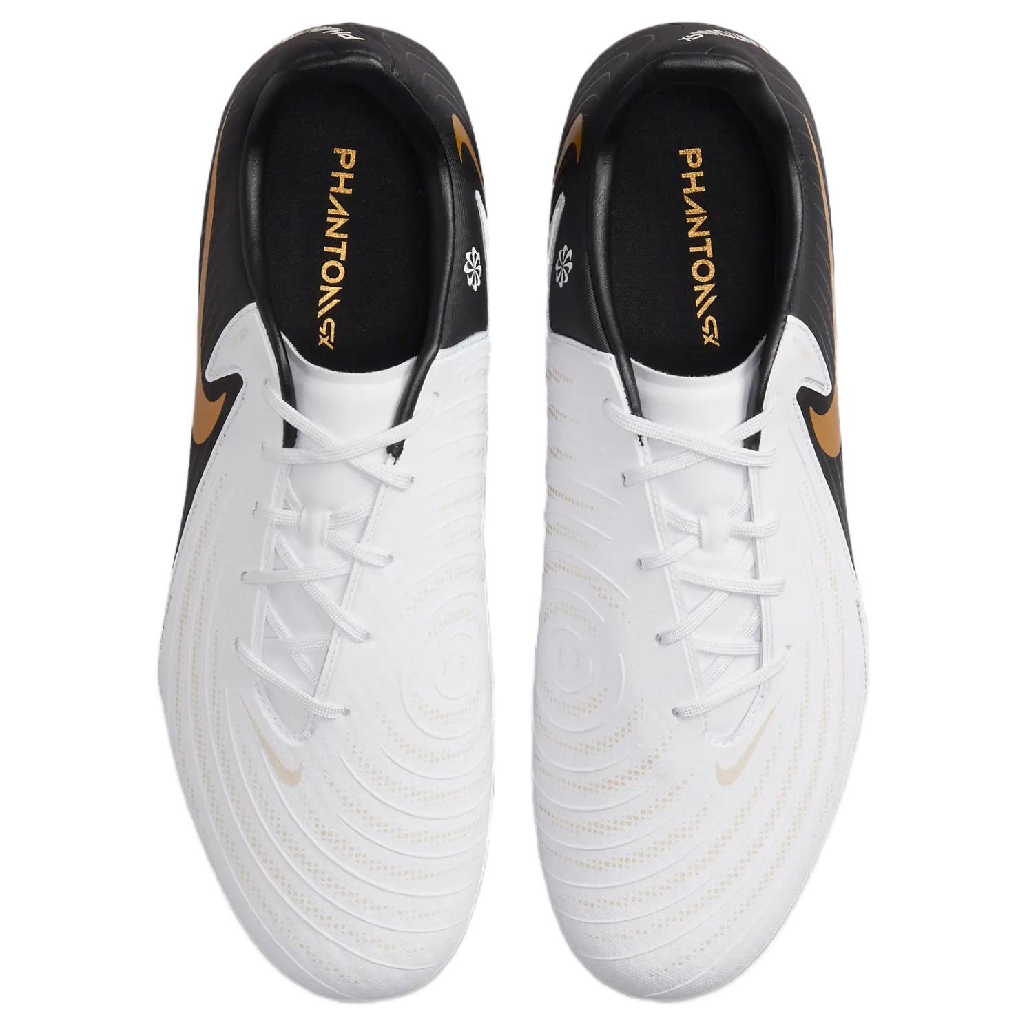 Shop 耐克 Phantom GX 2 Academy HG 低帮足球鞋 '白黑' FJ2551-100