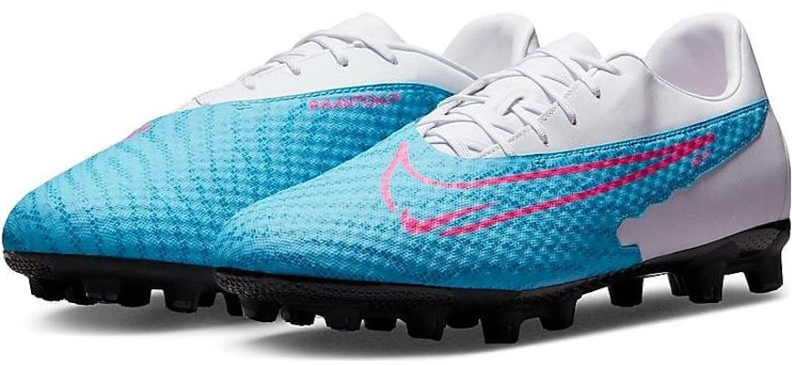 Nike Phantom GX 學院 HG/AG 人造草地 舒適 減震防滑耐磨 足球鞋 男女通款 藍白 Lookbook Nike Phantom GX 學院 HG/AG 人造草地 舒適 減震防滑耐磨 足球鞋 男女通款 藍白