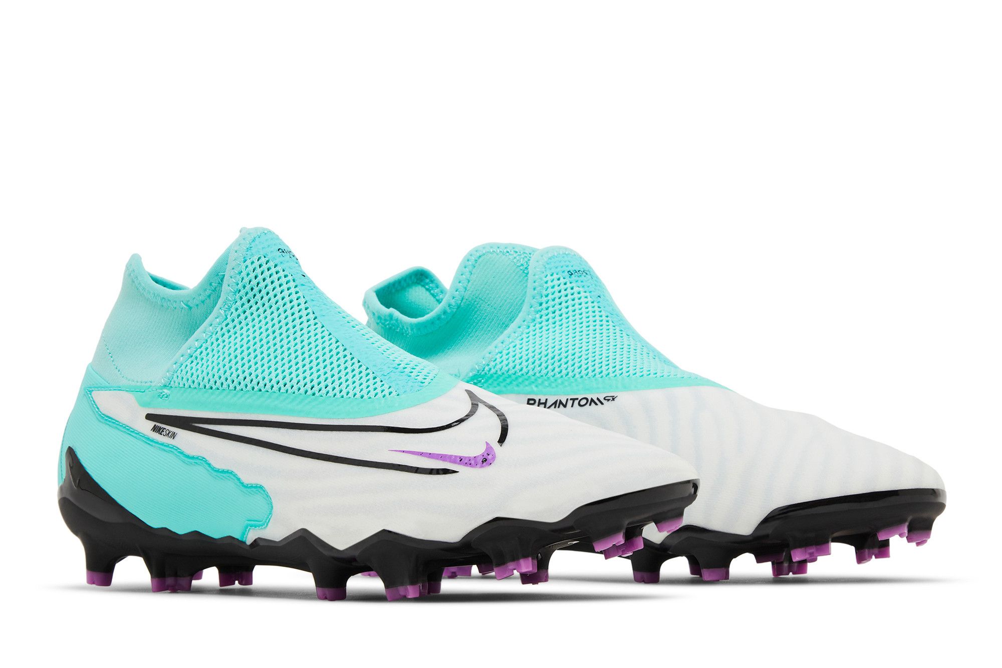 Cheap 耐吉 Phantom GX 男款 防滑耐磨 人造草坪 足球鞋 白藍