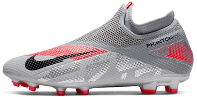 Nike Phantom Vision 2 Academy Dynamic Fit MG 'Metallic Grey Crimson' CD4156-906 Nike Phantom Vision 2 Academy Dynamic Fit MG 'Metallic Grey Crimson' CD4156-906