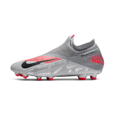 Nike Phantom Vision 2 Academy Dynamic Fit MG 'Metallic Grey Crimson'