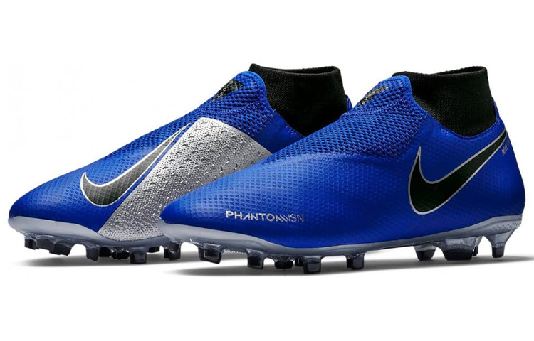 Shop Nike Phantom VSN PRO DF FG 硬地足球鞋 藍色