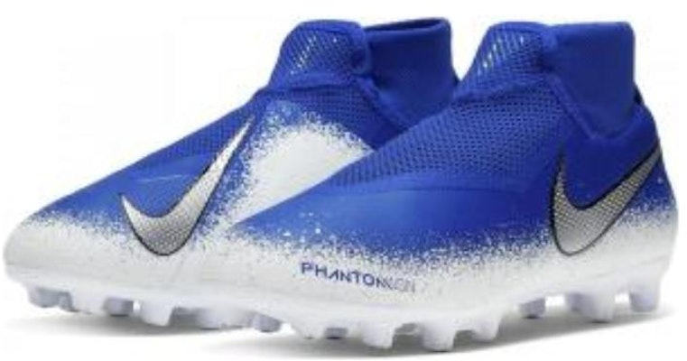 Nike Phantom VSN Pro DF HG 硬地足球鞋 藍白色 Order Nike Phantom VSN Pro DF HG 硬地足球鞋 藍白色