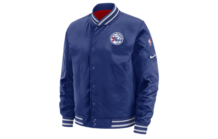 Nike Philadelphia 76ers Reversible Padded Jacket Deep Blue AV6597-495