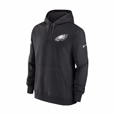 Nike Philadelphia Eagles Sideline Club Logo Graphic Hoodie Black - 00MS00A86-1UL