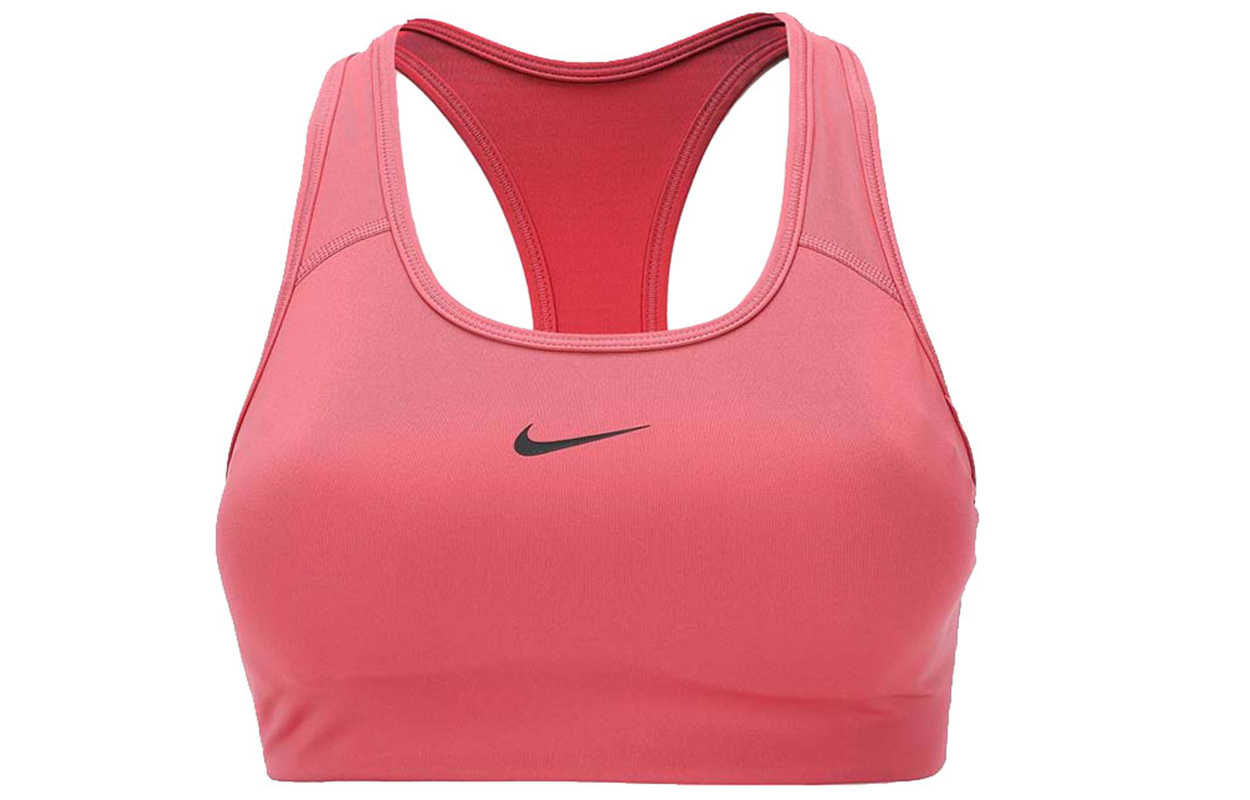 Nike Pink Medium-Support Padded Sleeveless Sports Bra Tank Top BV3637-622