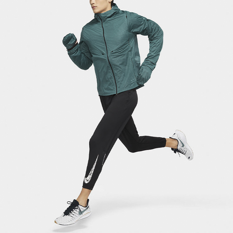 Shop Chaqueta de Running Nike Pinnacle Run Division Verde Oscuro Teal DA0417-393