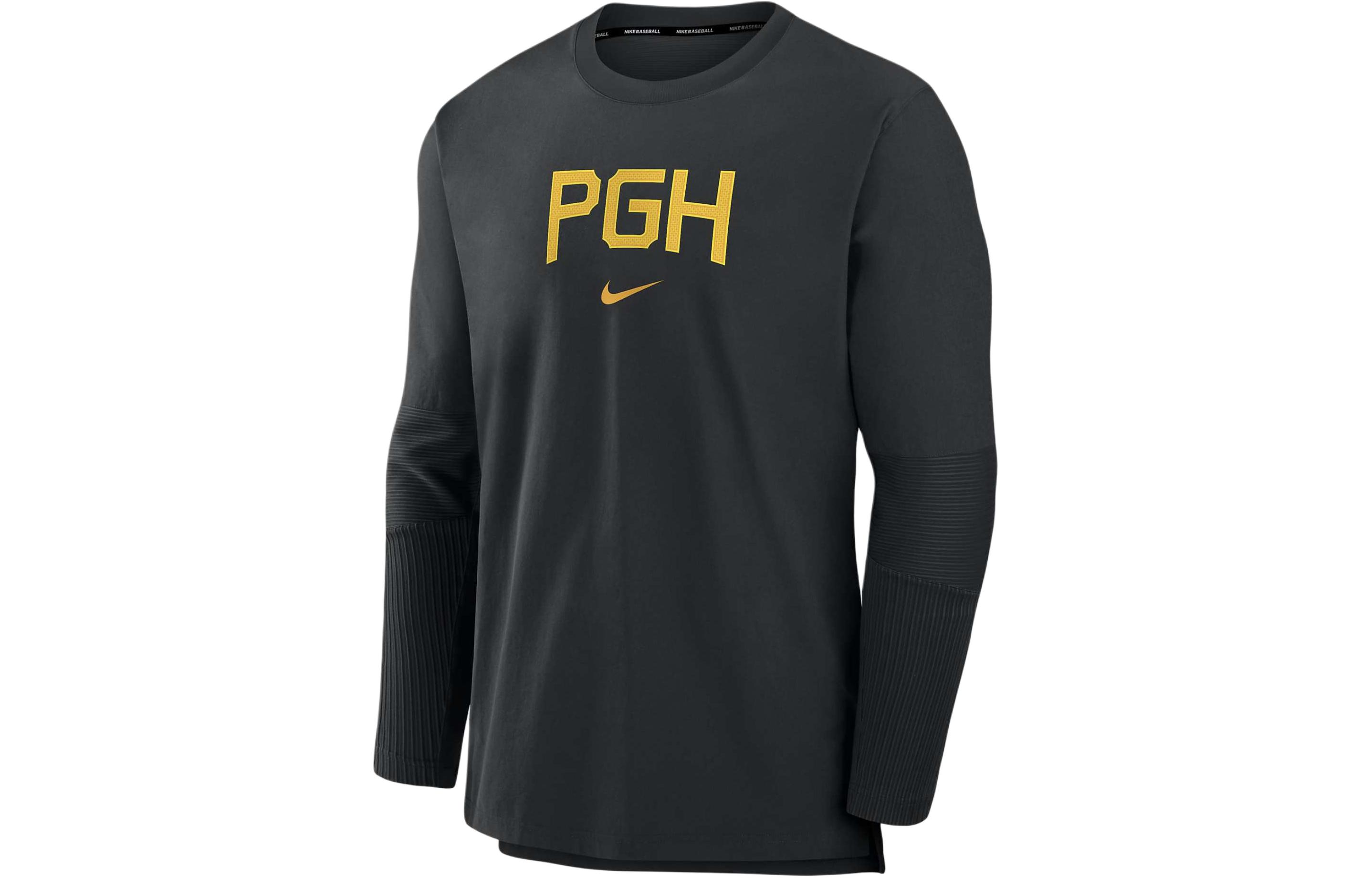 Nike Pittsburgh Pirates Authentic City Graphic Crewneck Sweatshirt Black 015C912ZPTB-FFM