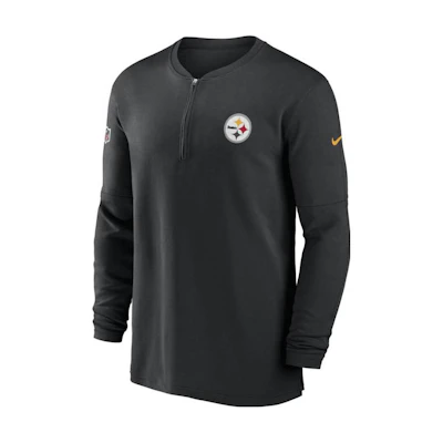 Nike Pittsburgh Steelers Sideline Crewneck Sweatshirt Black Long Sleeve 00MF00A7L-0BV