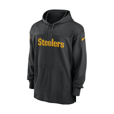 Nike Pittsburgh Steelers Sideline Logo Embroidered Men’s Hoodie Black 00MO00A7L-BVK