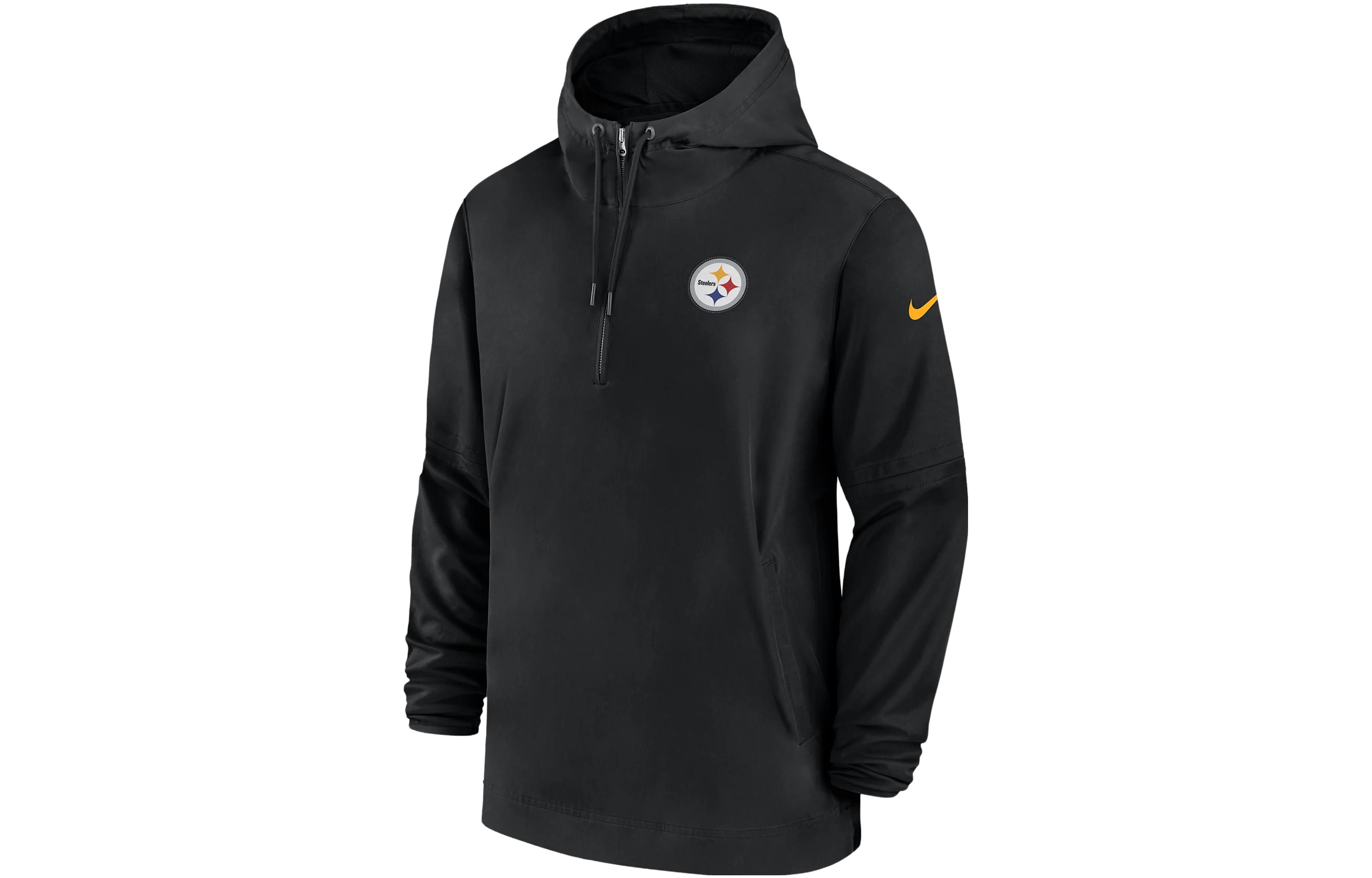 Nike Pittsburgh Steelers Sideline Logo Hoodie Jacket Black 00MI00A7L-EU6