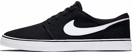Nike Portmore 2 Solar Canvas SB 'Black White' 880268-010 Nike Portmore 2 Solar Canvas SB 'Black White' 880268-010