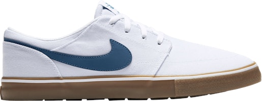 Nike Portmore 2 Solar Canvas SB 'White Industrial Blue Gum' 880268-149 Nike Portmore 2 Solar Canvas SB 'White Industrial Blue Gum' 880268-149