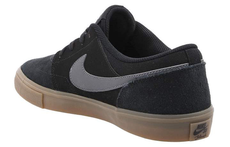 Lookbook Nike SB Portmore 2 Solar 輕便防滑耐磨 低筒休閒滑板鞋 黑棕色