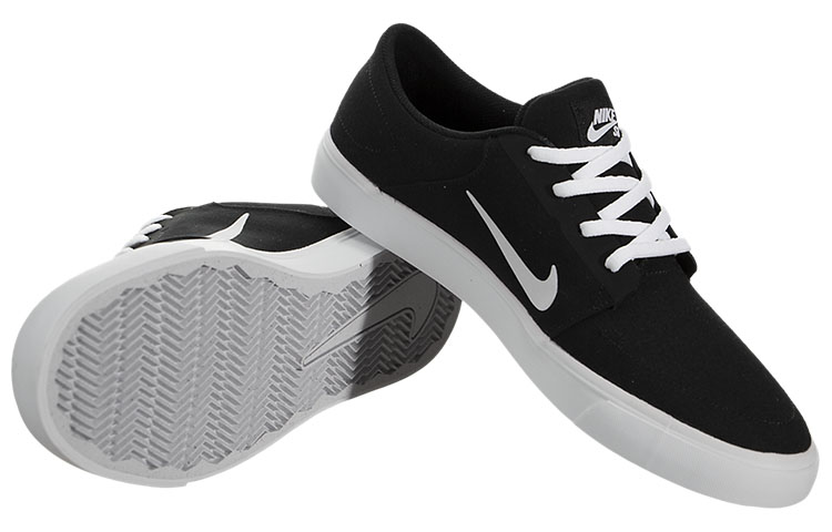 Shop Nike Portmore Canvas SB 'Hitam' 723874-001