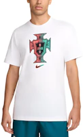 Nike Portugal Retro Logo Graphic Crewneck Short Sleeve Soccer Tee - White FV8586-100 Nike Portugal Retro Logo Graphic Crewneck Short Sleeve Soccer Tee - White FV8586-100