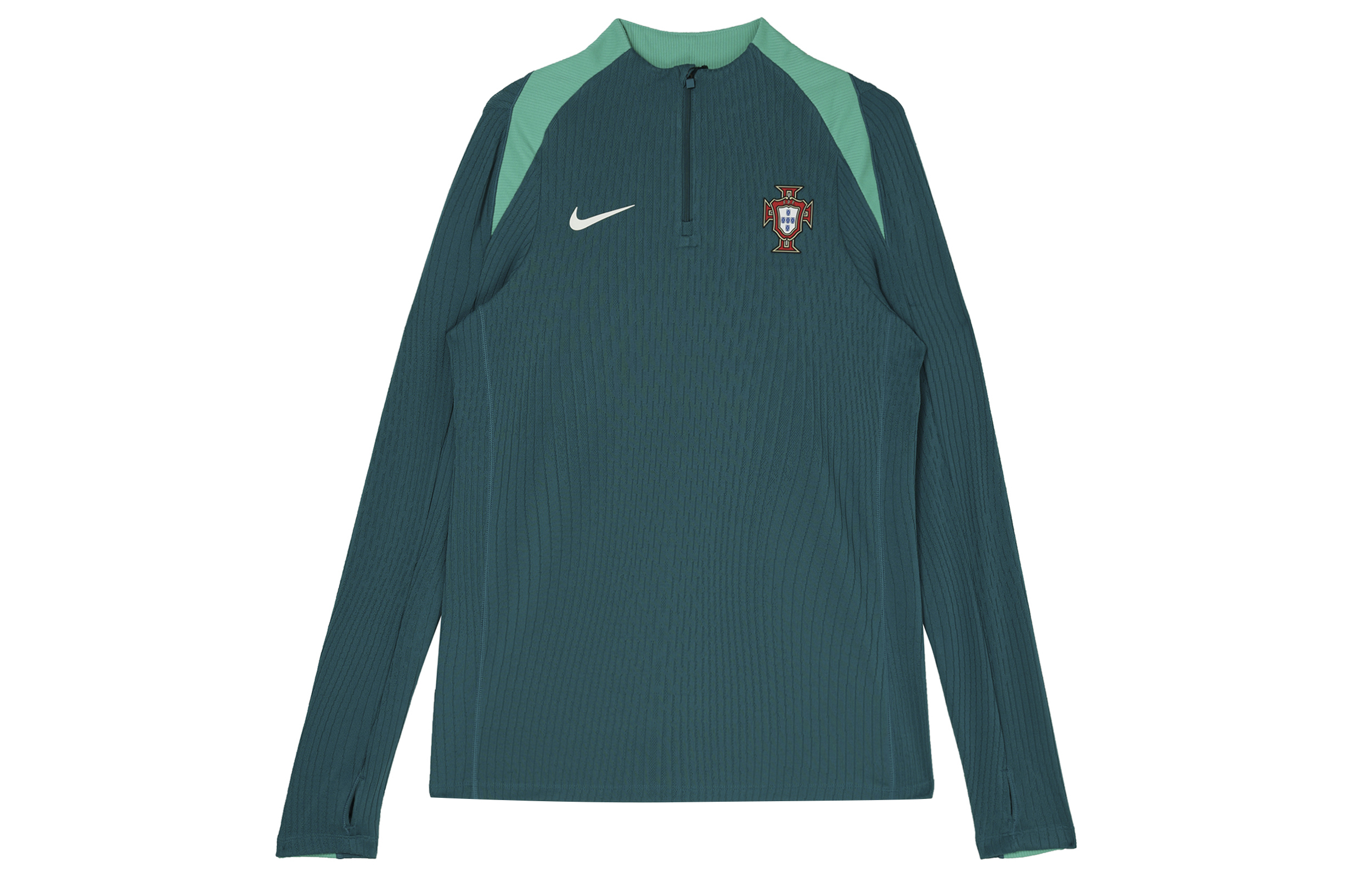 Nike Portugal Strike Elite Dri-FIT ADV Long Sleeve Soccer Jersey Teal Blue . FJ1929-381