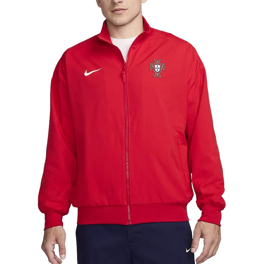 Nike Portugal Strike Red Half-Zip Jacket - Soft and Comfortable Long Sleeve FJ2906-631