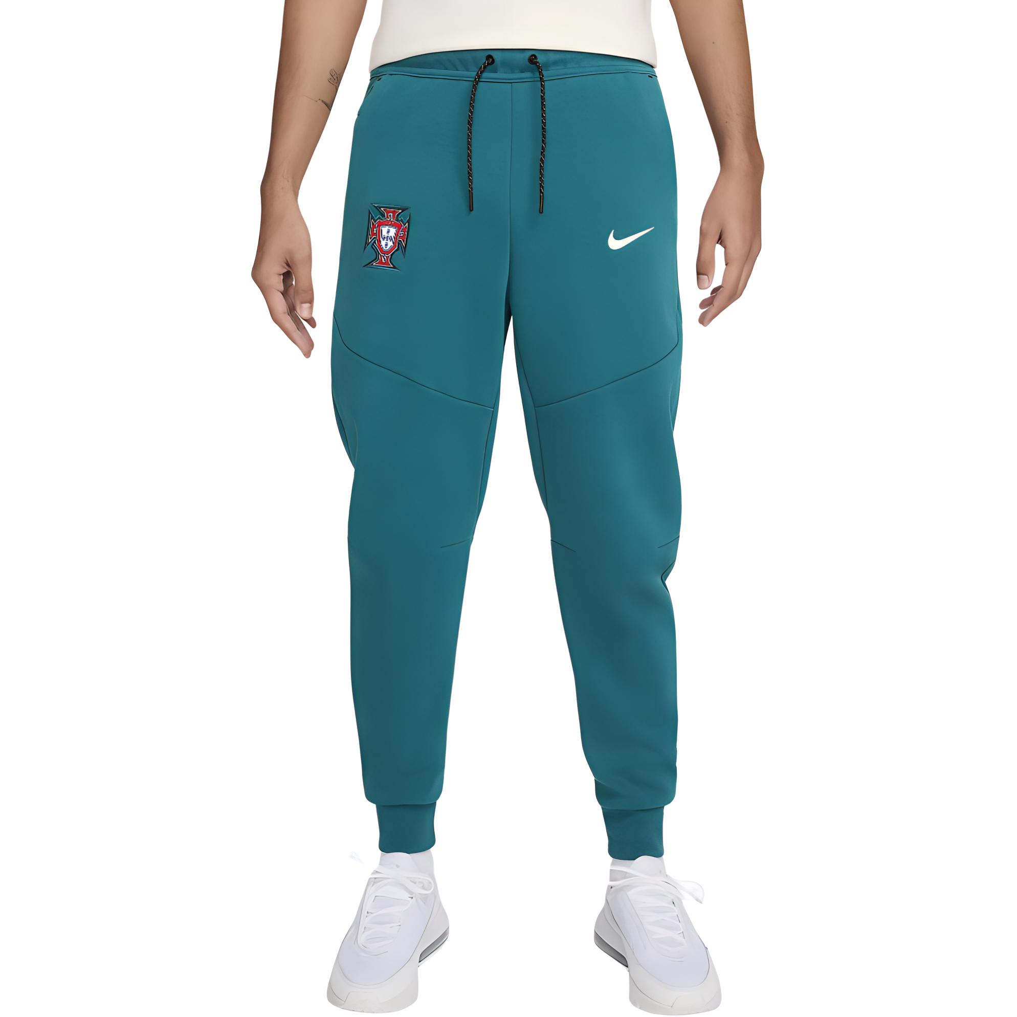 Order Nike 葡萄牙Tech Fleece刺繡錐形慢跑褲 藍色長褲 FJ8286-381