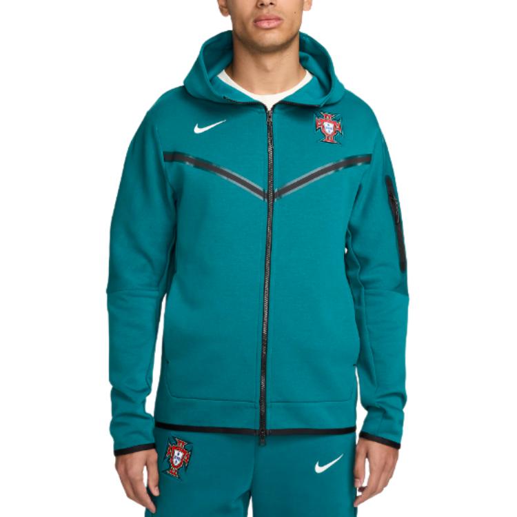 Order Nike Portugal Tech Fleece Windrunner Jaket Crystal Cave Blue. FZ5829-381