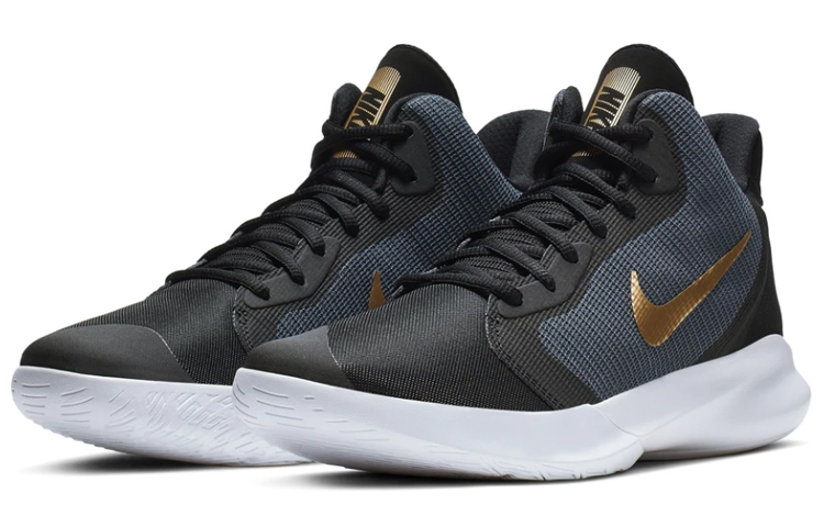 Lookbook Nike Precision 3 ''Zwart Metallic Goud'' AQ7495-003