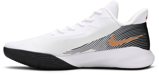 Nike Precision 4 低筷 實戰籃球鞋 男款 白黑金 Lookbook Nike Precision 4 低筷 實戰籃球鞋 男款 白黑金