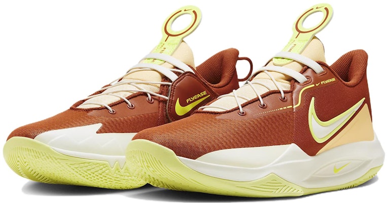 耐吉 Precision 6 FlyEase 防滑耐磨 低筒 男子籃球鞋 棕黃 Lookbook 耐吉 Precision 6 FlyEase 防滑耐磨 低筒 男子籃球鞋 棕黃