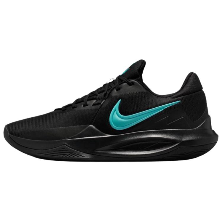 Nike Precision 6 Low-Top Basketball Shoes Black Comfortable and Versatile IO7605-040