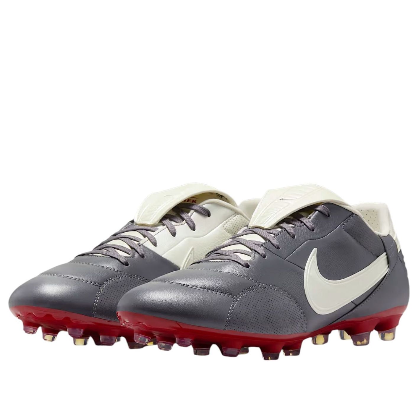 Order Nike Premier 3 Low FG ''Light Graphite Varsity Red'' Sepatu Bola Lelaki HM0265-003