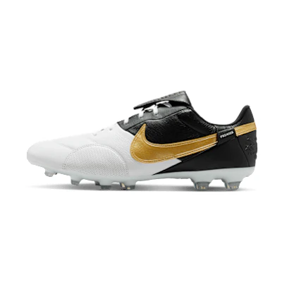Nike Premier 3 Soccer Shoes White/Black/Metallic Gold