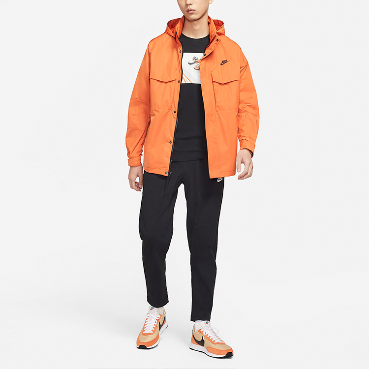 Shop 나이키 프리미엄 에센셜 M65 언라인드 재킷 캠프파이어 오렌지 캐주얼 재킷 DC6771-893