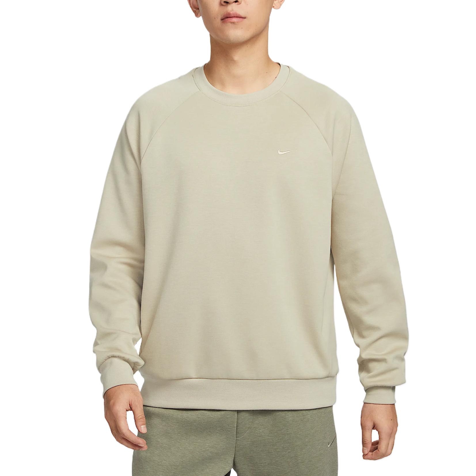 Buy Nike Primary Dri-Fit Fleece Lengan Panjang Abu Muda Hijau FZ0972-251