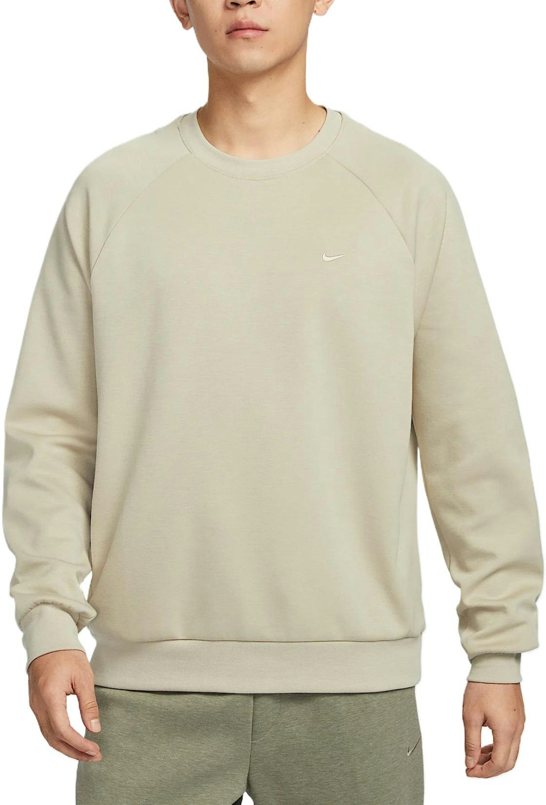 nike-primary-dri-fit-fleece-long-sleeve-sweatshirt-light-gray-green-fz-0972-251