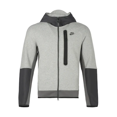 Nike Printed Small Logo Zip Hoodie Jacket - Grey CZ9905-063