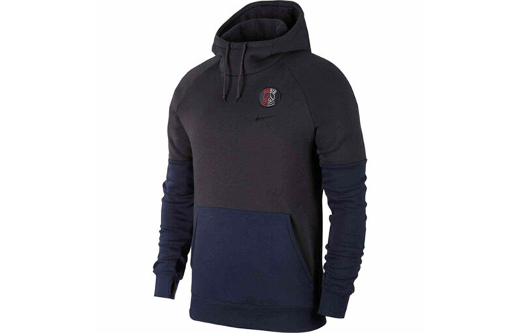 Nike PSG Fleece Pullover Varsity Sweatshirt Black/Grey AT4421-080