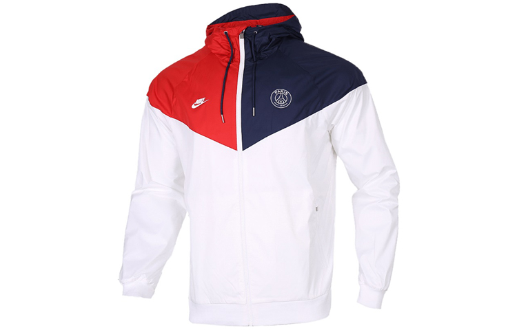 Nike PSG Windrunner Chevron Hooded Jacket White CI1319-104